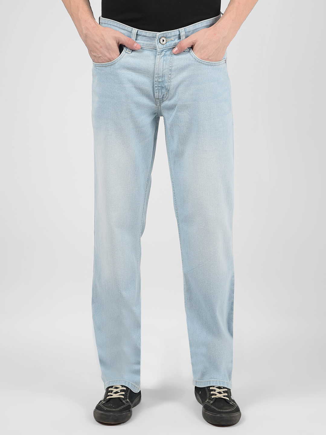 Numero Uno Men Solid Blue Jeans